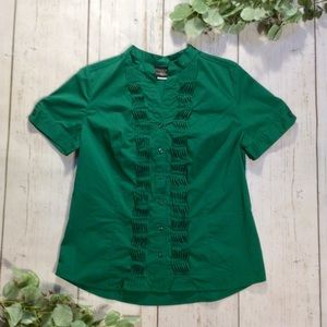 Tailor B. Moss Zig Zag Pintucked Blouse